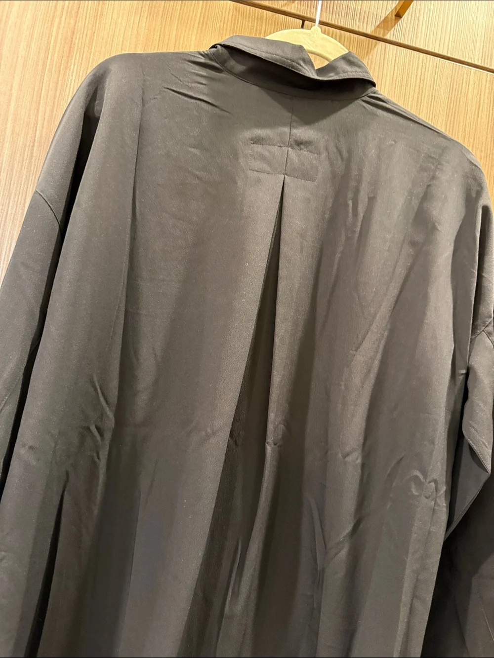 Topshop Black Women’s  Long-Sleeve Button-Down Shirt